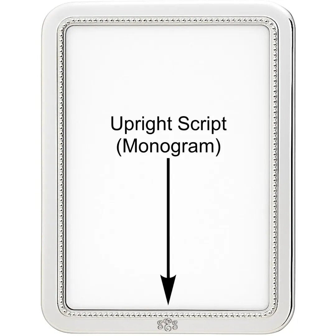 Cunill 'Manchester Bead' 4x6 Non-Tarnish Sterling Silver Picture Frame — additional view
