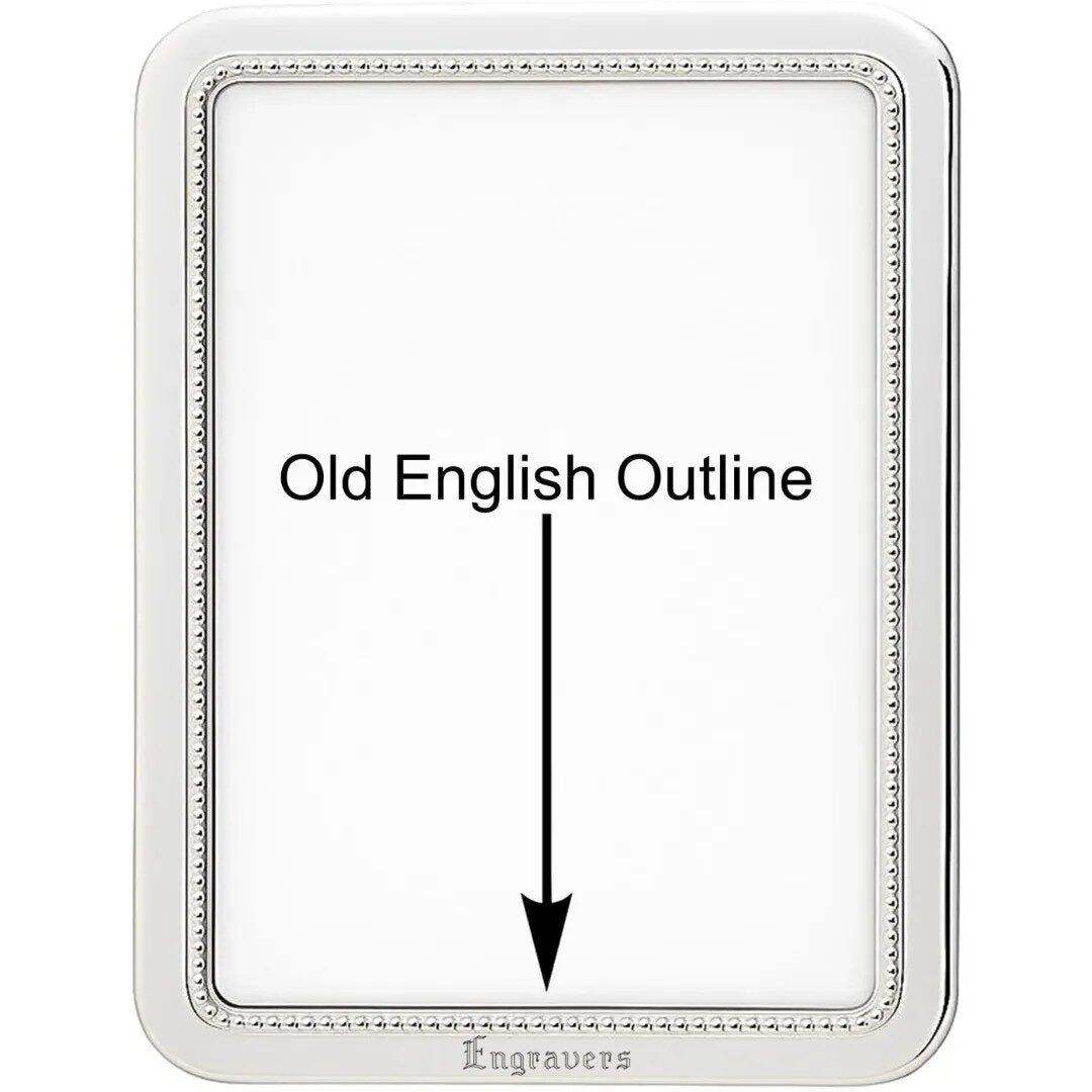 Cunill 'Manchester Bead' 4x6 Non-Tarnish Sterling Silver Picture Frame — additional view