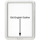 Cunill 'Manchester Bead' 4x6 Non-Tarnish Sterling Silver Picture Frame — additional view