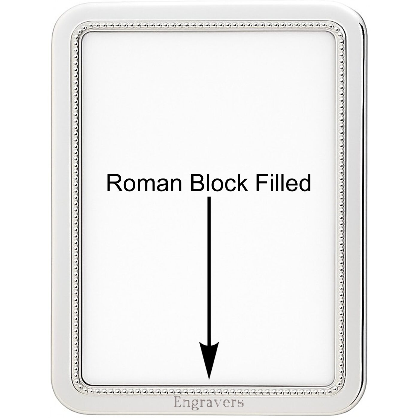 Cunill 'Manchester Bead' 4x6 Non-Tarnish Sterling Silver Picture Frame — additional view