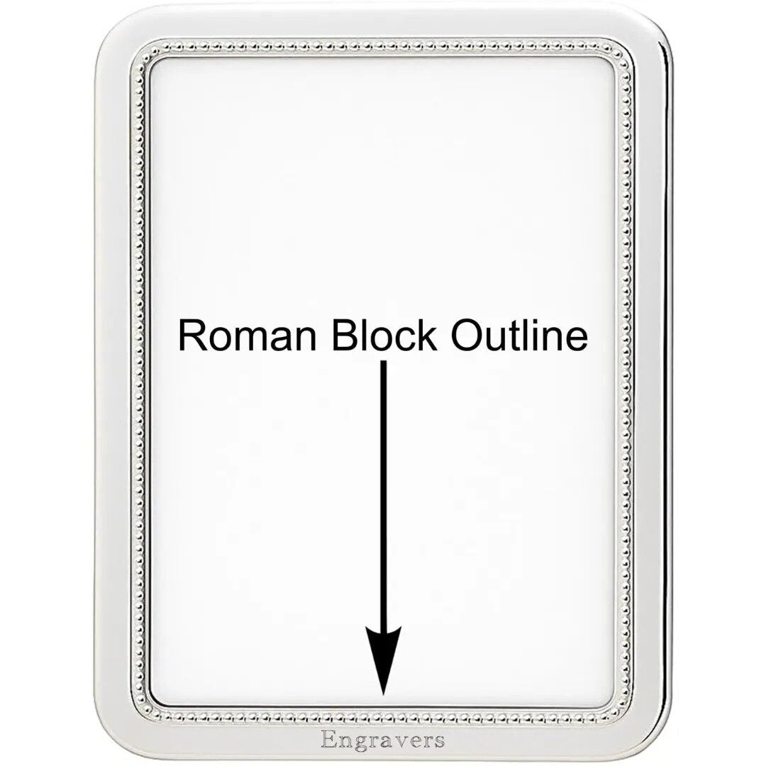 Cunill 'Manchester Bead' 4x6 Non-Tarnish Sterling Silver Picture Frame — additional view