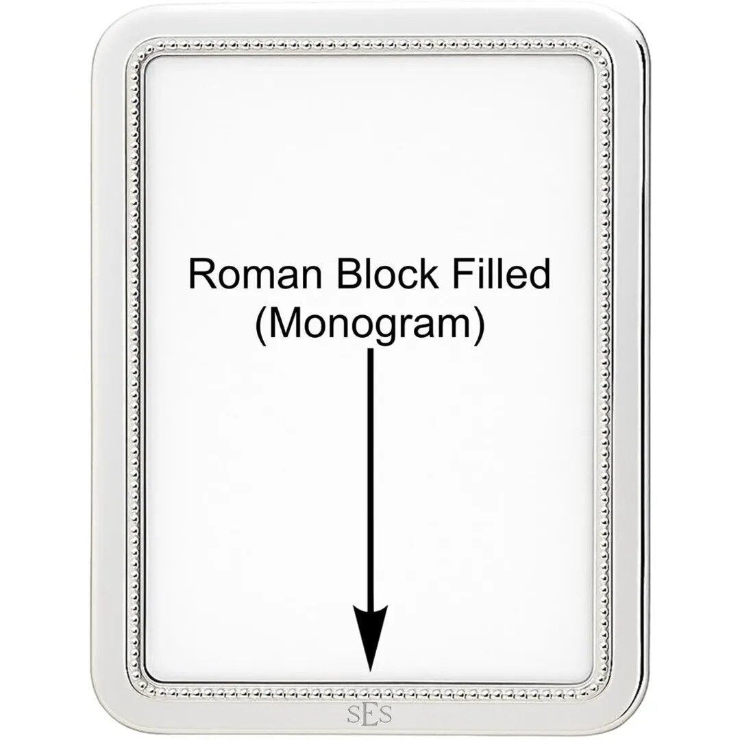 Cunill 'Manchester Bead' 4x6 Non-Tarnish Sterling Silver Picture Frame — additional view