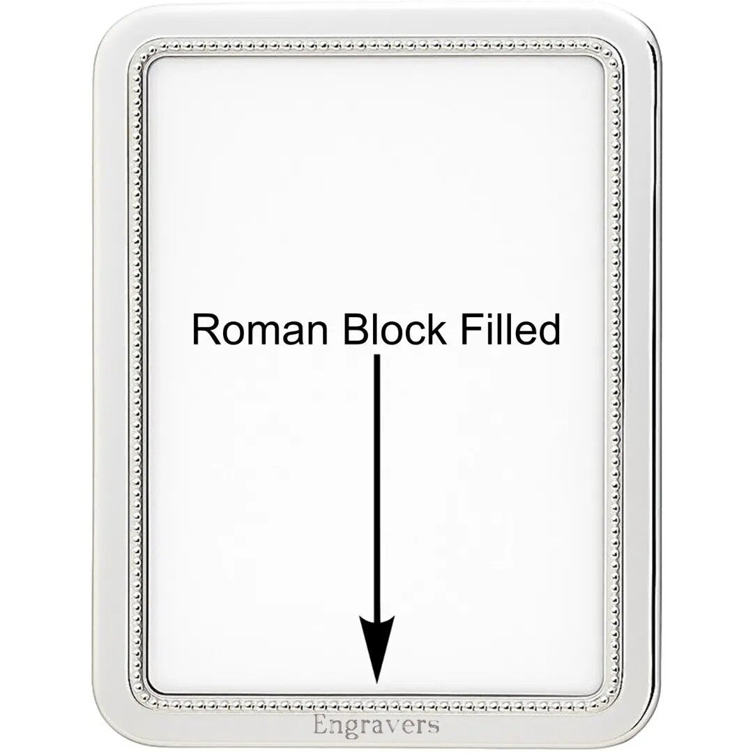 Cunill 'Manchester Bead' 5x7 Non-Tarnish Sterling Silver Picture Frame — additional view
