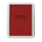 Cunill 'Manchester Bead' 8x10 Non-Tarnish Sterling Silver Picture Frame, sterling silver picture frame, on a white background