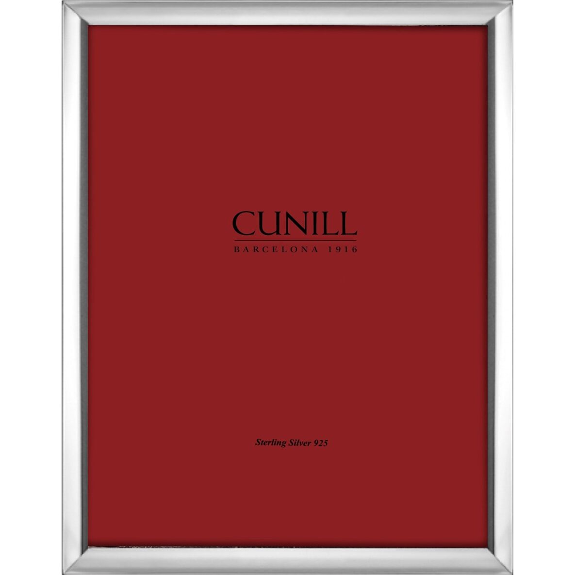 Cunill 'Mayfair' 5x7 Non-Tarnish Sterling Silver Picture Frame, sterling silver picture frame, on a white background