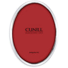 Cunill Mayfair Oval 4x6 Non-Tarnish Sterling Silver Picture Frame, sterling silver picture frame, on a white background