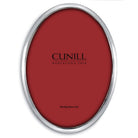 Cunill 'Mayfair Oval' 5x7 Non-Tarnish Sterling Silver Picture Frame, sterling silver picture frame, on a white background