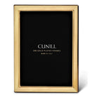 Cunill 'Metropolis' 4x6 Gold Plated Picture Frame, 24k gold plated picture frame, on a white background