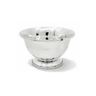 Cunill Mirror Polished 4" Diameter Pewter Paul Revere Bowl, pewter decorative bowl, on a white background