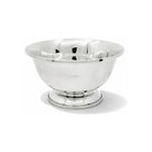 Cunill Mirror Polished 6" Diameter Pewter Paul Revere Bowl, pewter decorative bowl, on a white background