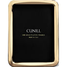 Cunill Nova 24k Gold Plated 5x7 Picture Frame, 24k gold plated picture frame, on a white background