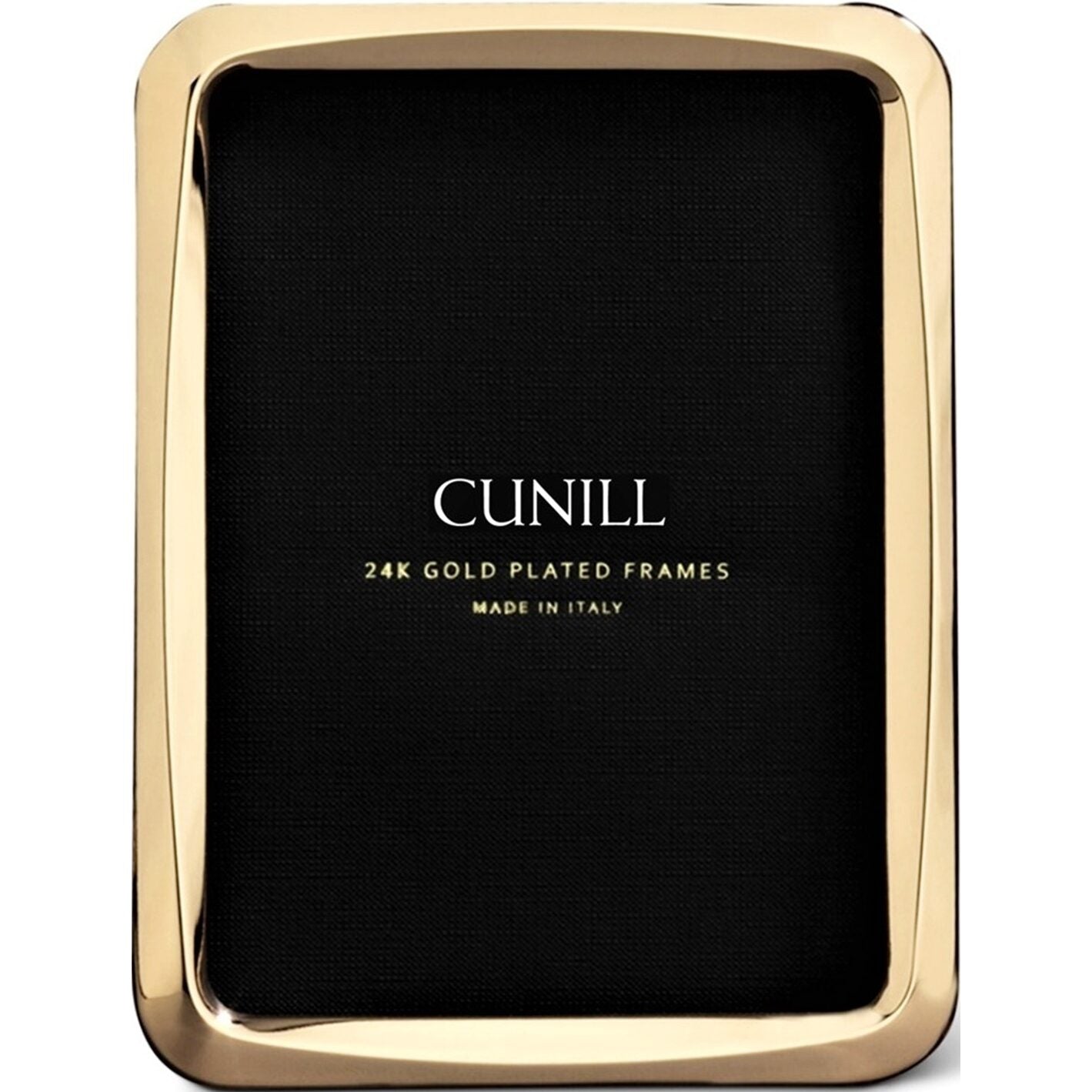 Cunill Nova 24k Gold Plated 5x7 Picture Frame, 24k gold plated picture frame, on a white background