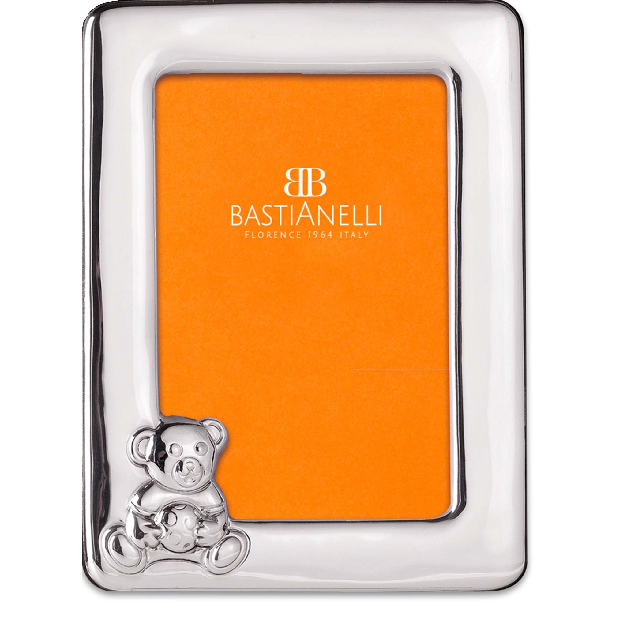 Cunill 'Orso' 3.5x5 Sterling Silver Picture Frame, sterling silver picture frame, on a white background