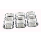 Cunill Oval Pewter Napkin Rings Set of 6 — additional view