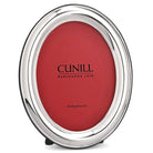Cunill Oval Plain 8x10 Sterling Silver Picture Frame, sterling silver picture frame, on a white background
