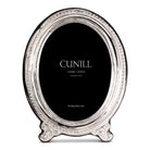 Cunill 'Ovale' 5x7 Non-Tarnish Sterling Silver Picture Frame, sterling silver picture frame, on a white background