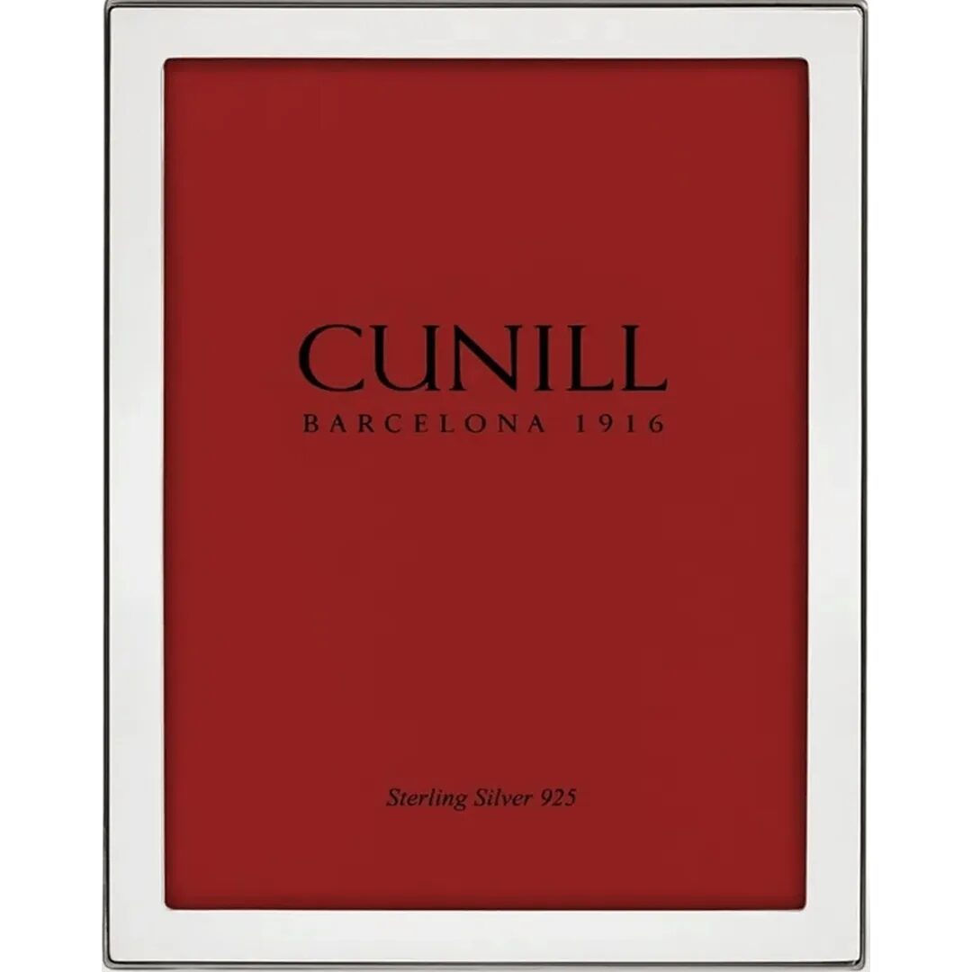 Cunill Oxford Non-Tarnish Sterling Silver 8x10 Picture Frame, sterling silver picture frame, on a white background