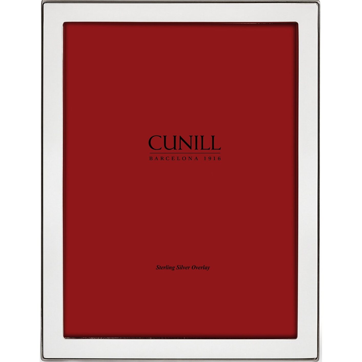 Cunill Oxford Sterling Silver Overlay 8x10 Picture Frame, sterling silver picture frame, on a white background