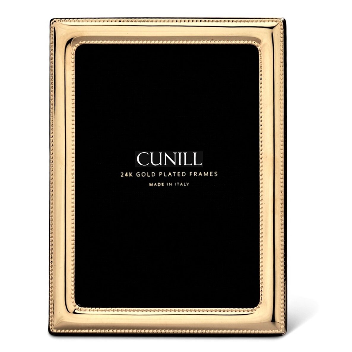 Cunill 'Pearls' 8x10 Gold Plated Picture Frame, 24k gold plated picture frame, on a white background