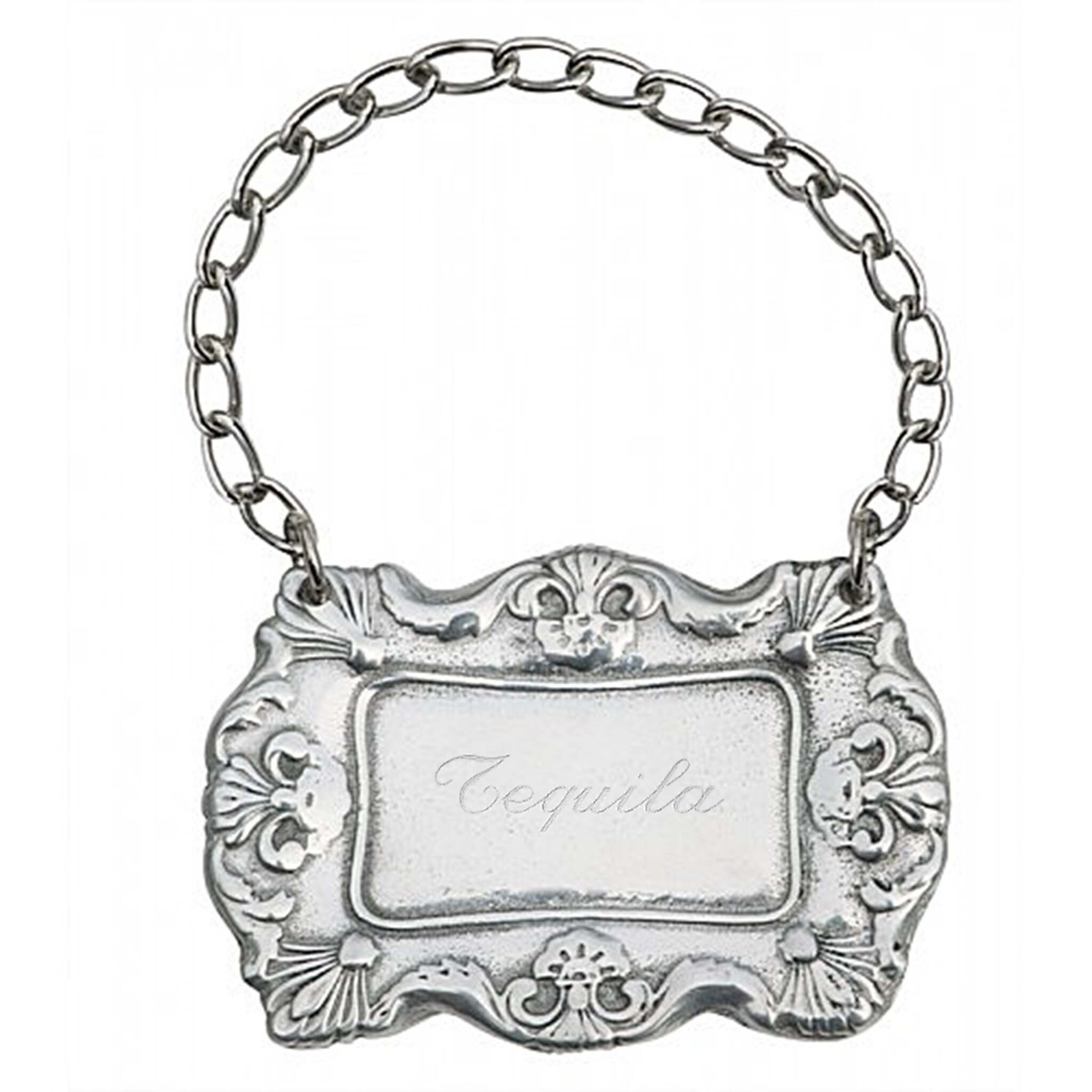 Cunill Pewter Decanter Label Engraved to Order — additional view