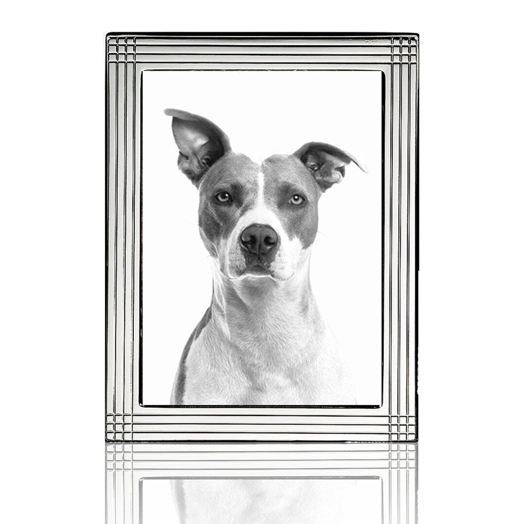 Cunill Pinstripe 8x10 Non-Tarnish Sterling Silver Picture Frame — additional view
