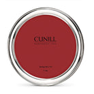 Cunill Plain Round Non-Tarnish 5" Sterling Silver Picture Frame, sterling silver picture frame, on a white background