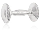 Cunill Plain Sterling Silver Baby Barbell Rattle — additional view