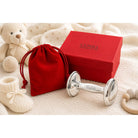 Cunill Plain Sterling Silver Baby Barbell Rattle — additional view