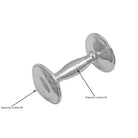 Cunill Plain Sterling Silver Baby Barbell Rattle — additional view