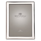 Cunill 'Quadra' 5x7 Sterling Silver Picture Frame, sterling silver picture frame, on a white background