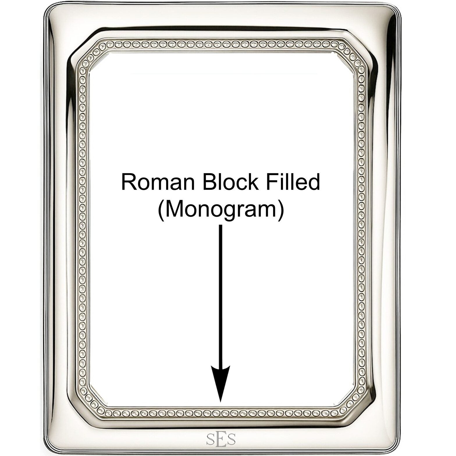 Cunill Roma Non-Tarnish Sterling Silver 5x7 Picture Frame — additional view