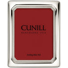 Cunill Roma Non-Tarnish Sterling Silver 5x7 Picture Frame, sterling silver picture frame, on a white background