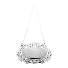 Cunill Silverplated Decanter Label Engraved to Order — additional view