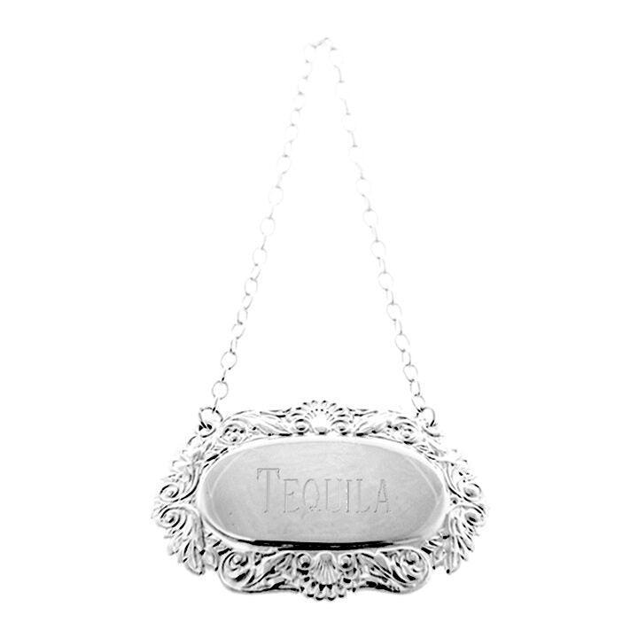 Cunill Silverplated Decanter Label Engraved to Order — additional view