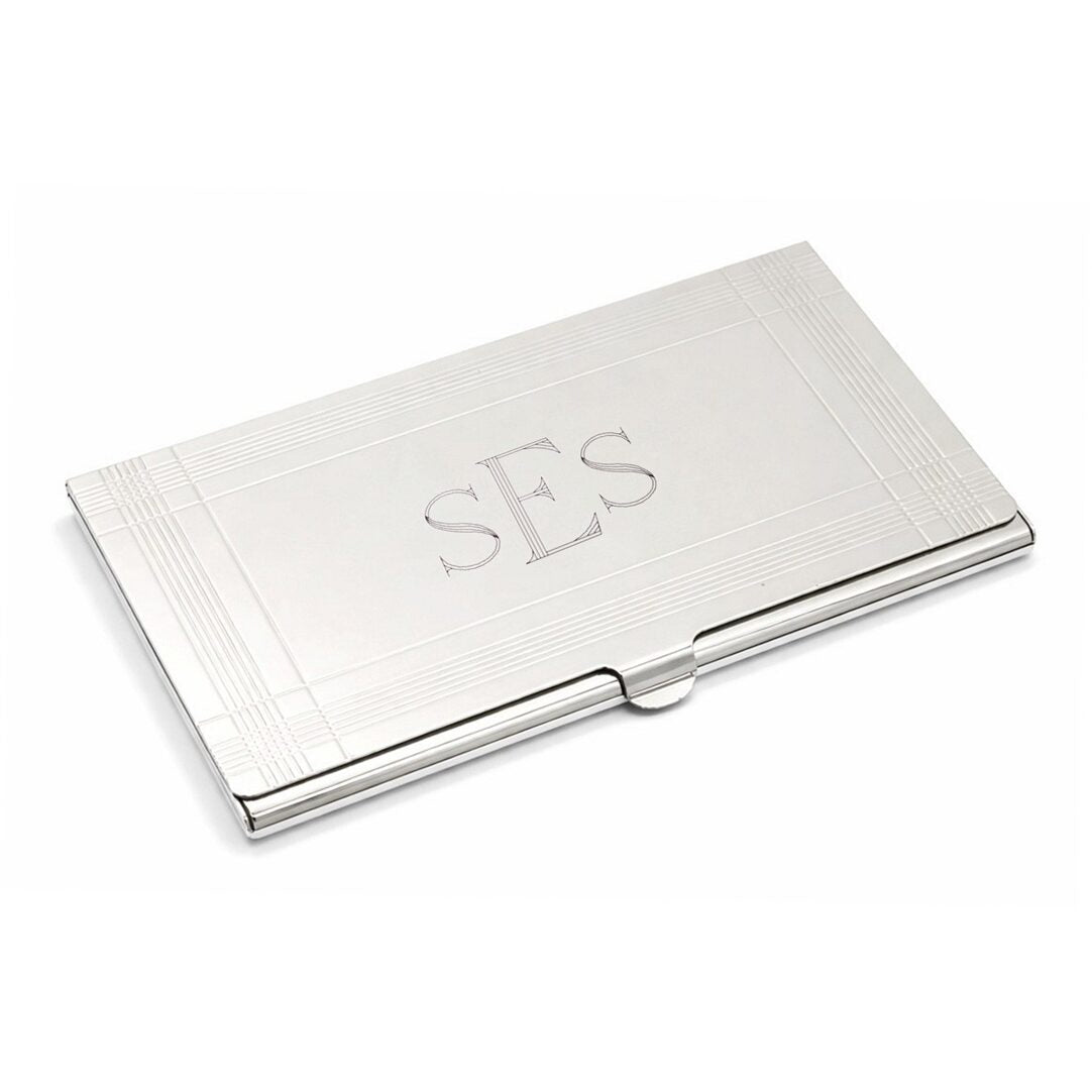 Cunill Silverplated Madison Business Card Case — additional view