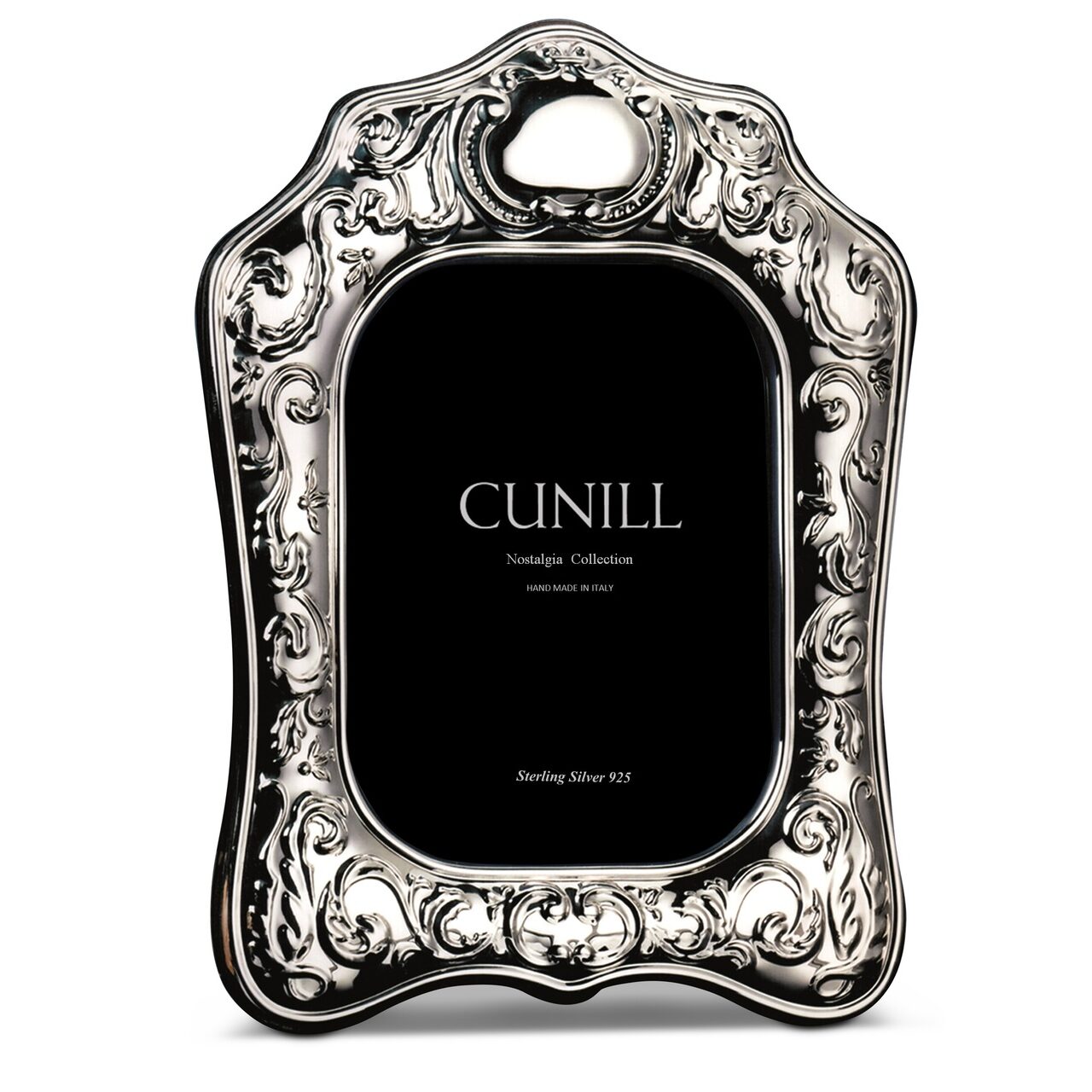 Cunill 'Sophrona' 5x7 Non-Tarnish Sterling Silver Picture Frame, sterling silver picture frame, on a white background