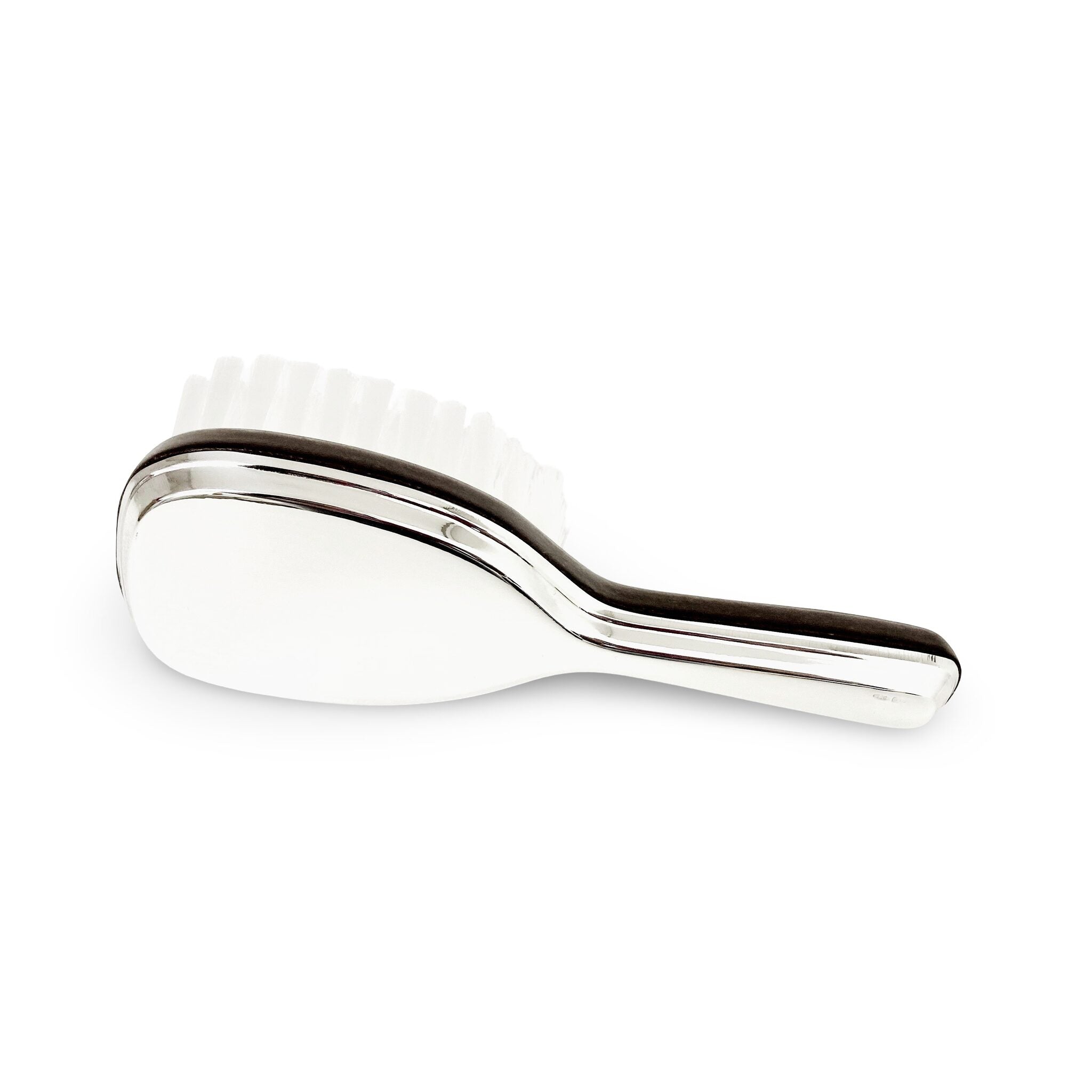 Cunill Sterling Silver Baby Brush, sterling silver baby gift, on a white background