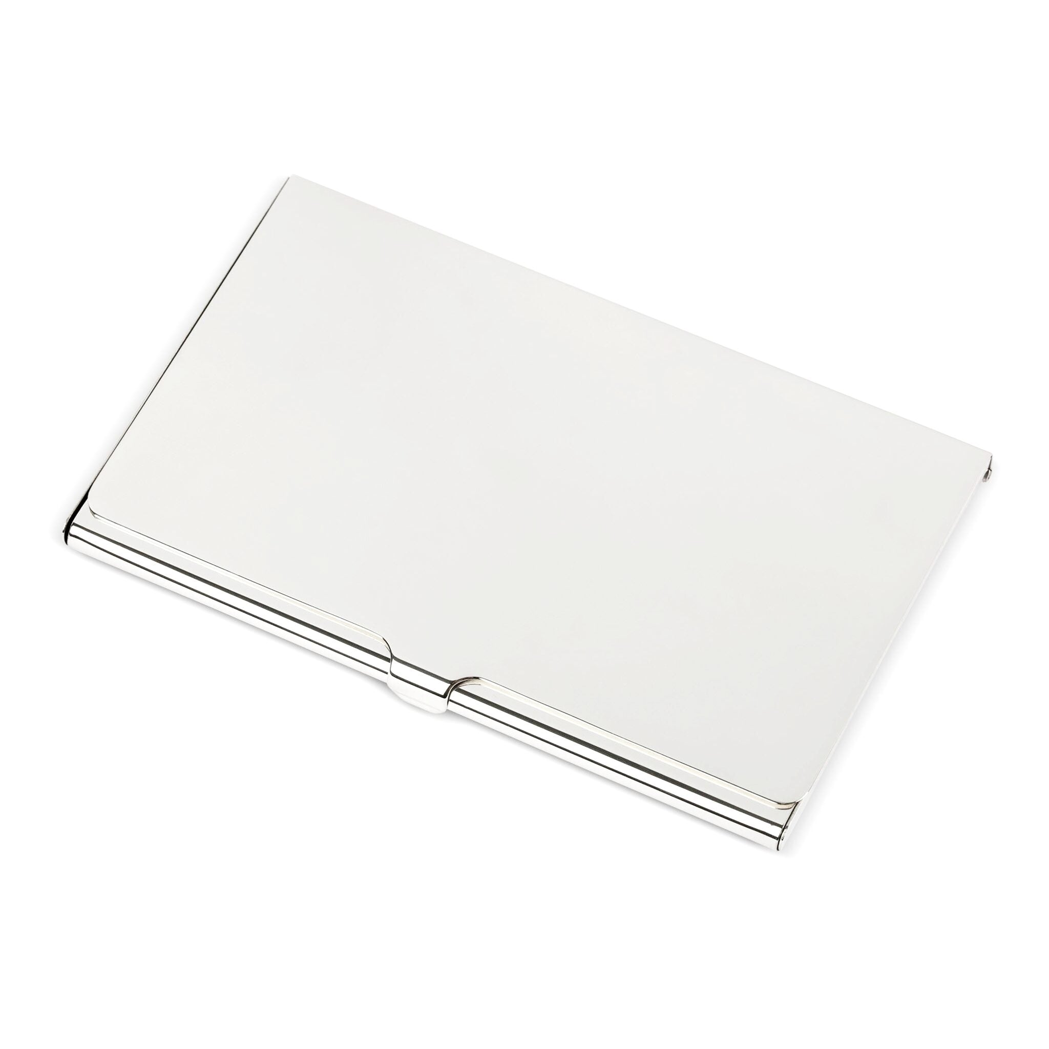 Cunill Sterling Silver Business Card Case, sterling silver business card case, on a white background