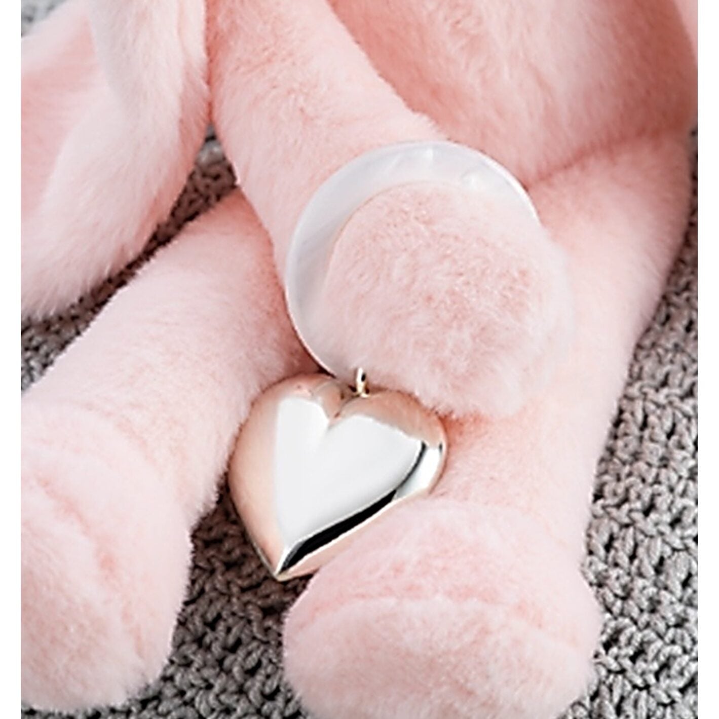 Cunill Sterling Silver Heart Rattle-Teething Ring — additional view