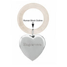 Cunill Sterling Silver Heart Rattle-Teething Ring — additional view