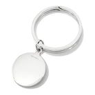 Cunill Sterling Silver Old English Key Ring, sterling silver key ring, on a white background