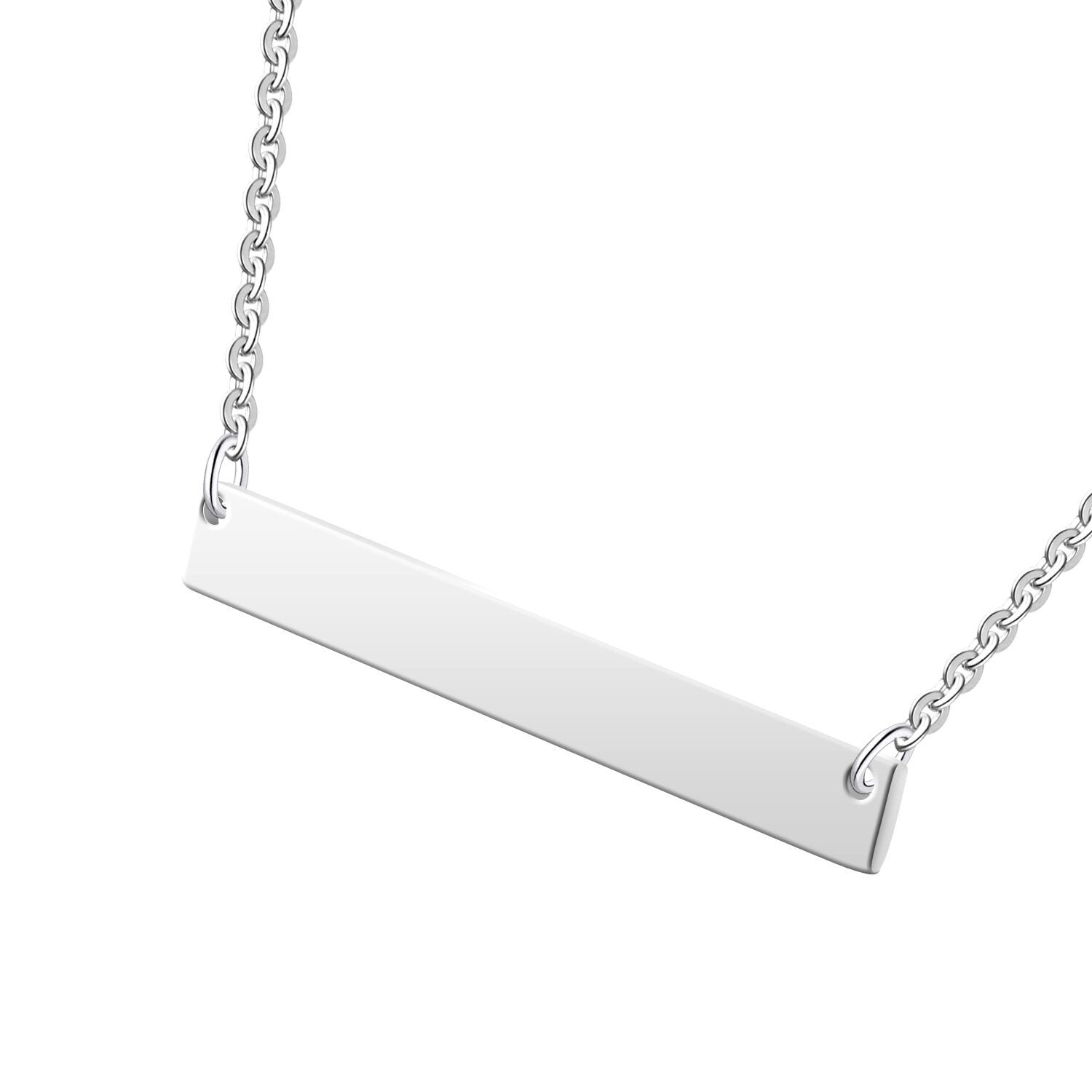 Cunill Sterling Silver Personalized Bar Necklace — additional view