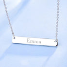 Cunill Sterling Silver Personalized Bar Necklace — additional view