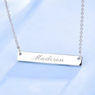 Cunill Sterling Silver Personalized Bar Necklace — additional view