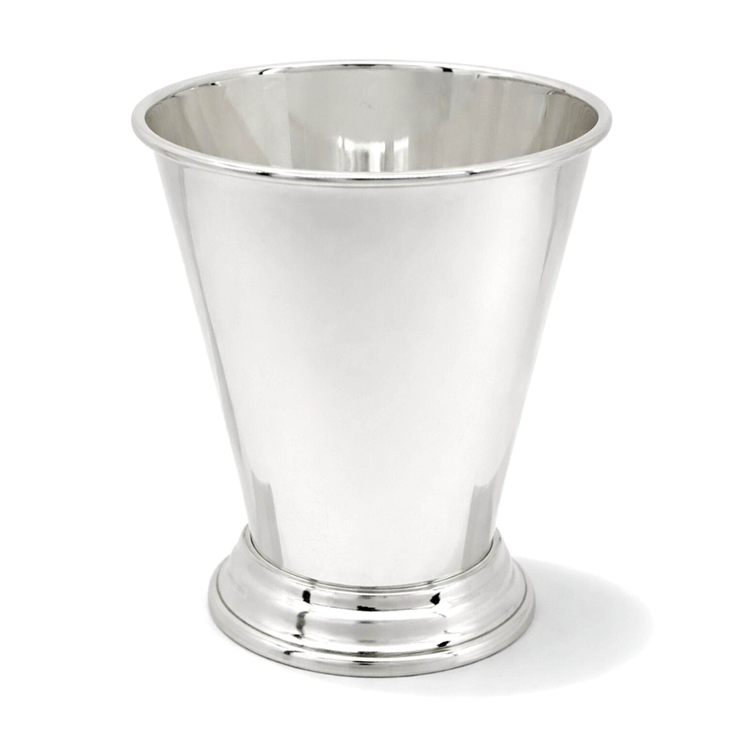 Cunill Sterling Silver Tapered Mint Julep Cup, sterling silver mint julep cup, on a white background