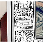 Cunill Stork Sterling Silver 3x5 Birth Record Picture Frame — additional view