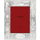 Cunill Stork Sterling Silver 3x5 Birth Record Picture Frame, sterling silver picture frame, on a white background