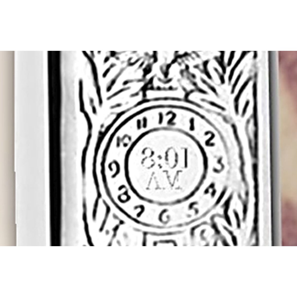 Cunill Stork Sterling Silver Overlay 3x5 Birth Record Frame — additional view