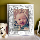 Cunill Stork Sterling Silver Overlay 3x5 Birth Record Frame — additional view