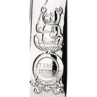 Cunill Teddy & Stork Sterling Silver 4x6 Birth Record Picture Frame — additional view